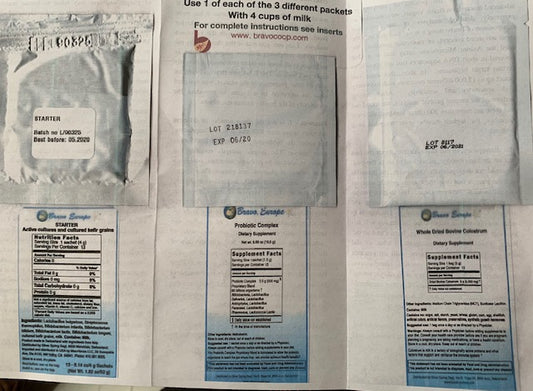 02.b What are the ingredients of Bravo GcMAF Yogurt?