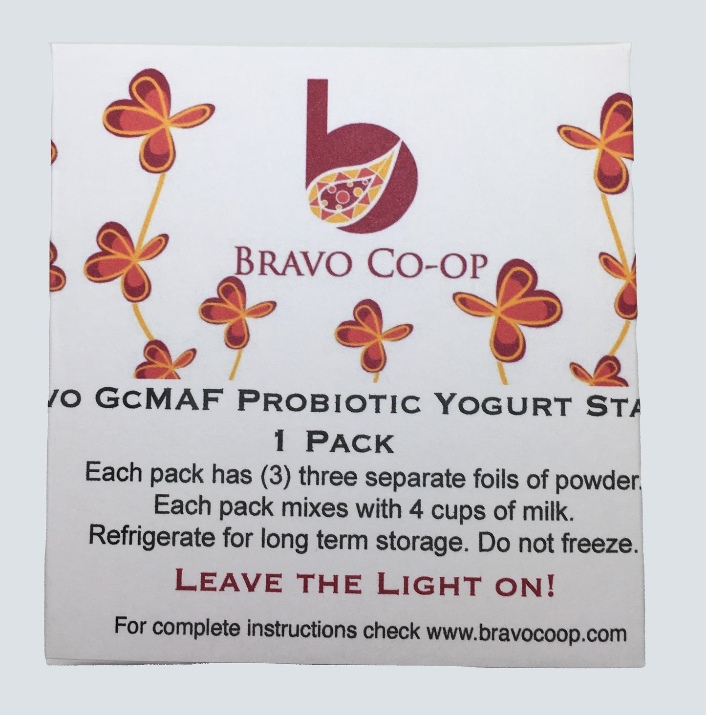 Bravo GcMAF Yogurt Starter Powder One (01) 1 liter pack (Best before Mar 2026)