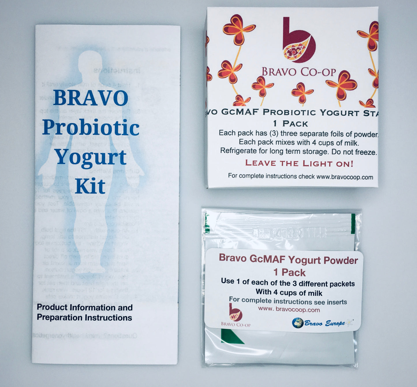 Bravo GcMAF Yogurt Starter Powder One (01) 1 liter pack (Best before Mar 2026)