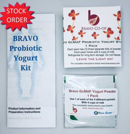 Stock Order Bravo GcMAF Yogurt Starter Powder 01 pack - (Best before Jan 2026) - Order by 10/27/24 Ships 10/30/24