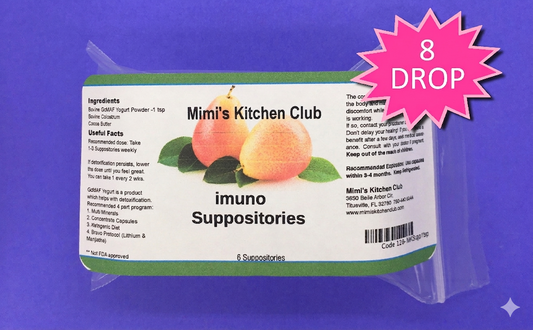 01-053B 8 Drop MKC Immune Restoration Suppositories 6 ct - best before March 2027