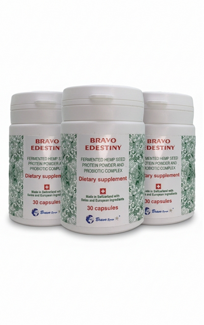 Bravo Edestiny - 30 Capsules -1 jar or 3 (Best before October 2026)