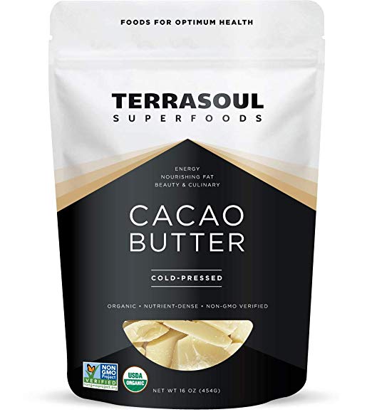 01-053C DIY Cacao Butter Refill ,- 1 Lb - Raw | Keto | Vegan | Unrefined