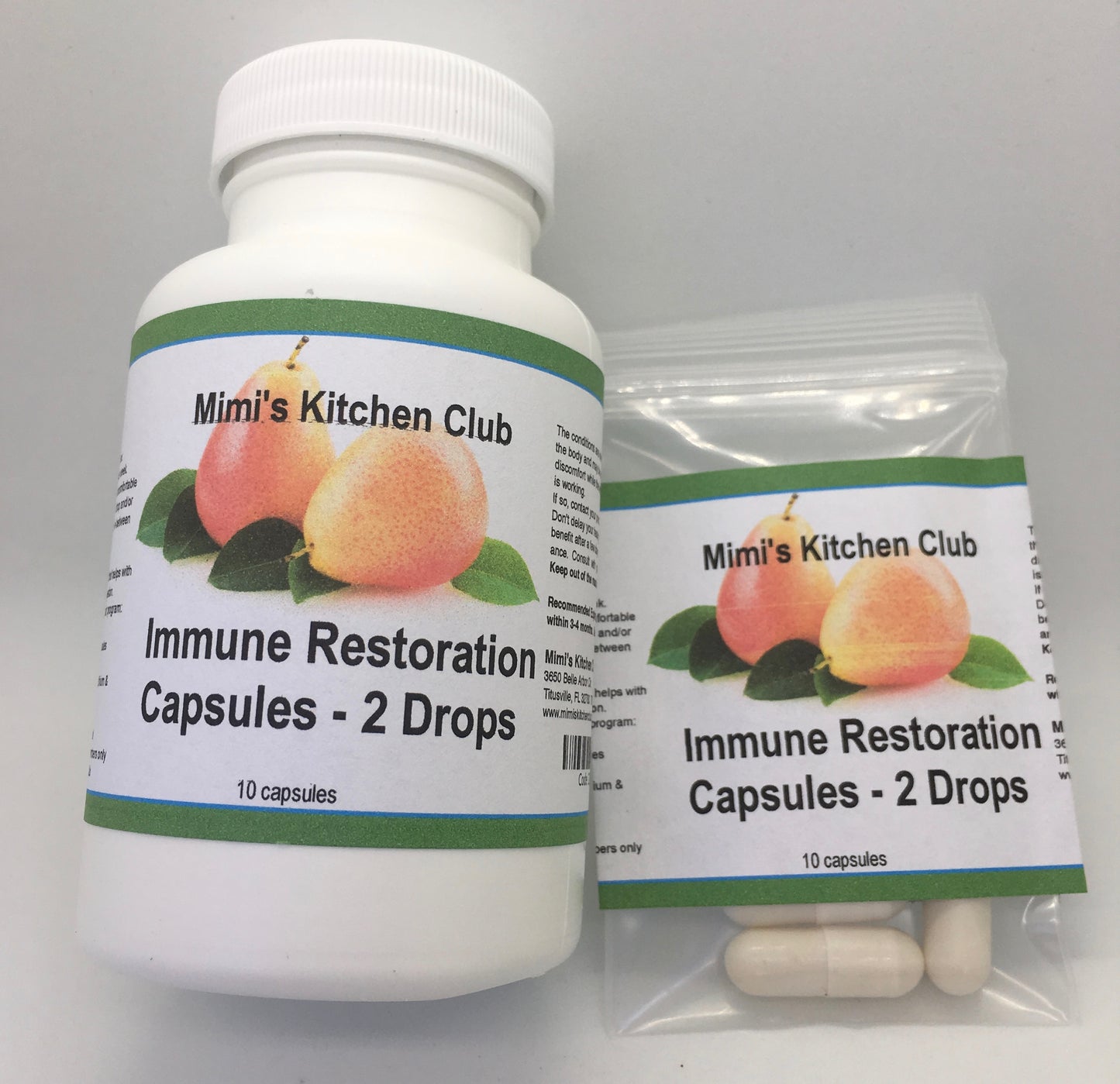 Immune Restoration Capsules - 10 caps of 2 drops ea. (Best before 3 mos)